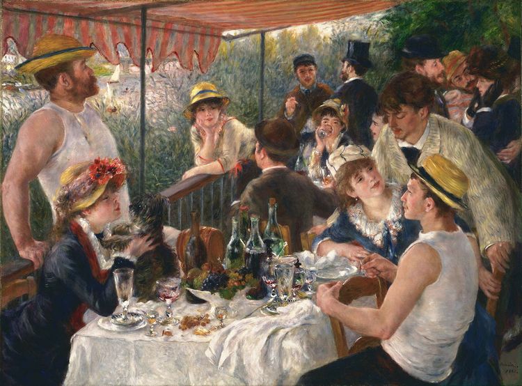 Pierre Auguste Renoir -Luncheon of the Boating Party - Wikipedia