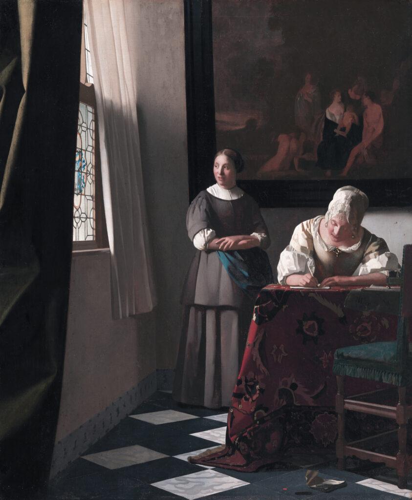 creative writing woman painting