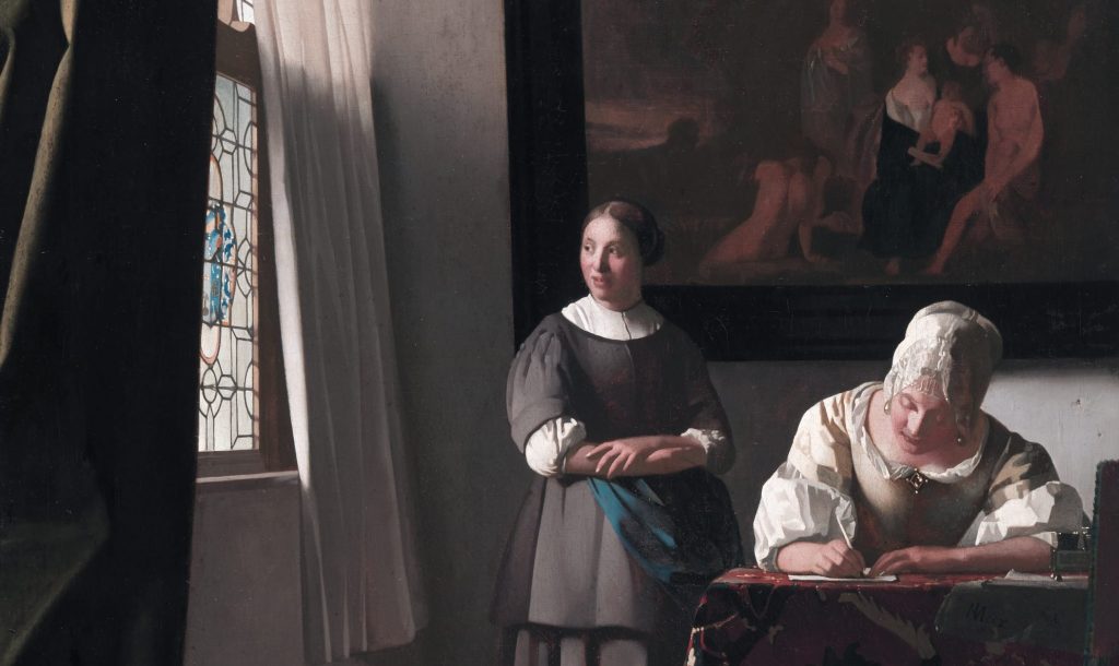 creative writing woman painting