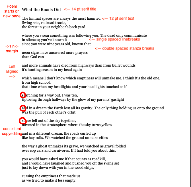 rhyming picture book manuscript format