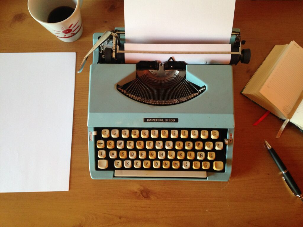 building a literary career on typewriter