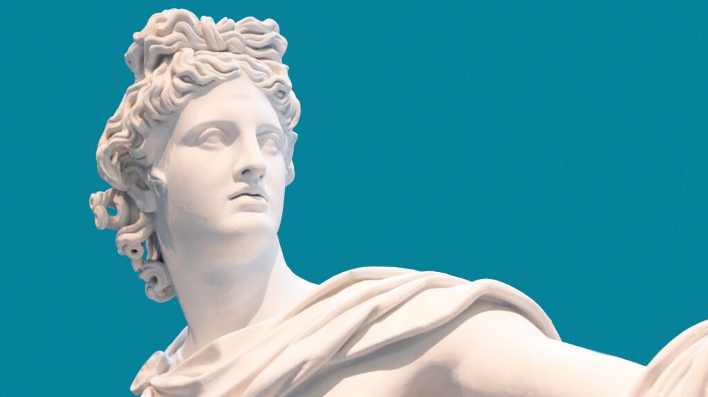 The God Apollo, personification of philosophy, truth, art, and the Sun